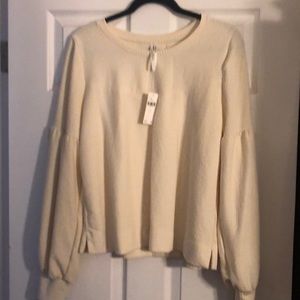 Anthropologie cream sweater